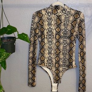 Snake Print Bodysuit